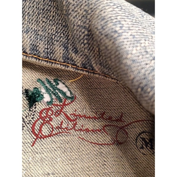 Limited-Edition Medal Gear Blue Denim Cotton Long Sleeve Buttons Front Jacket M - Picture 7 of 10